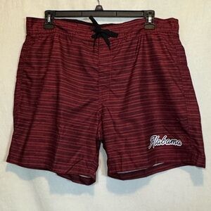G-150 Men’s American Crown NWOT‎ Red & Black Lined Swim Trunks Size XL